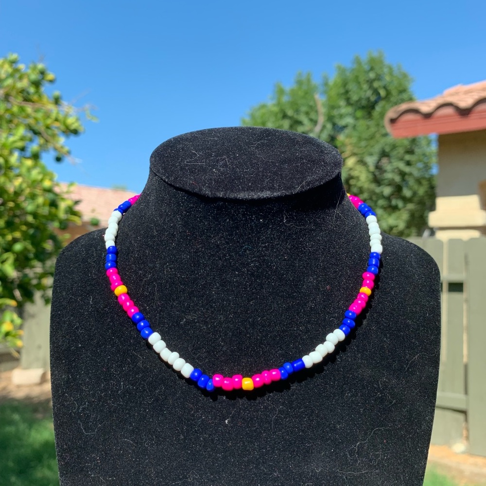 Bead necklace 💙